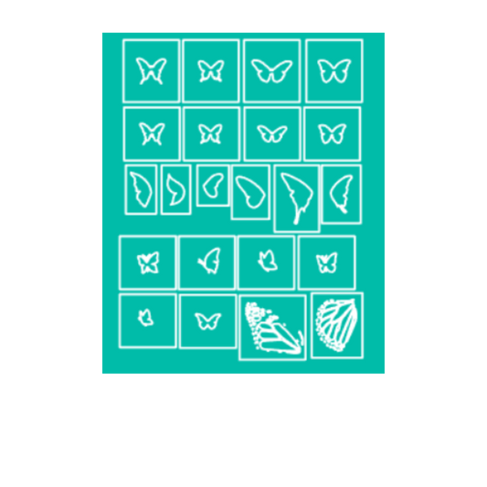 Airbrush Nail Art Stencil Collection – 7 Sheet Bundle (Stars, Hearts, Shapes, Butterflies & More) Glam Goodies