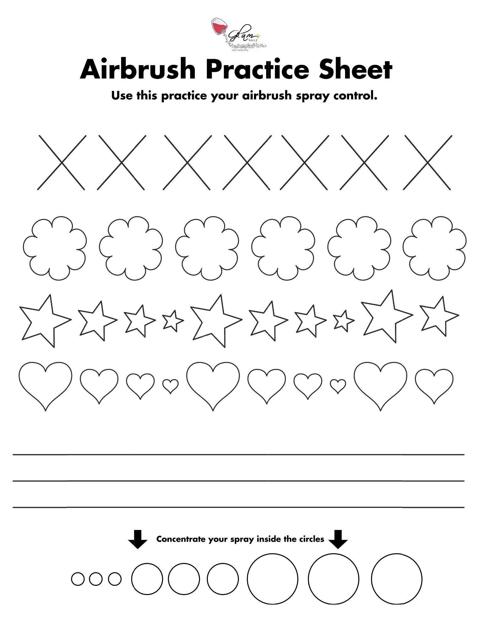 airbrush-nail-art-practice-sheet-glam-goodies for Free Printable Acrylic Nail Practice Sheet Airbrush Nail Art Practice Sheet – Glam Goodies for Free Printable Acrylic Nail Practice Sheet