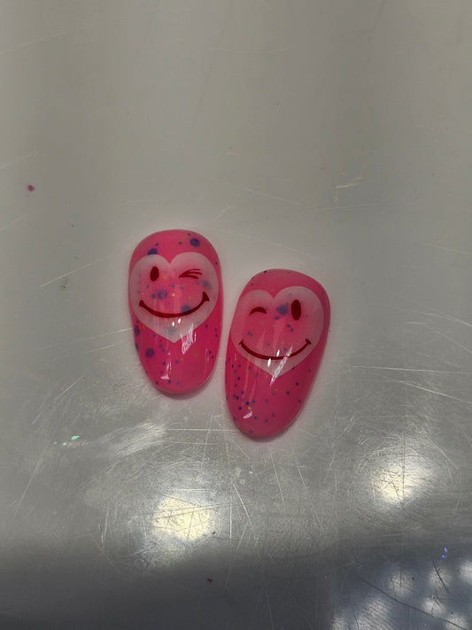 Happy, Sad, Smirk & Winking Hearts