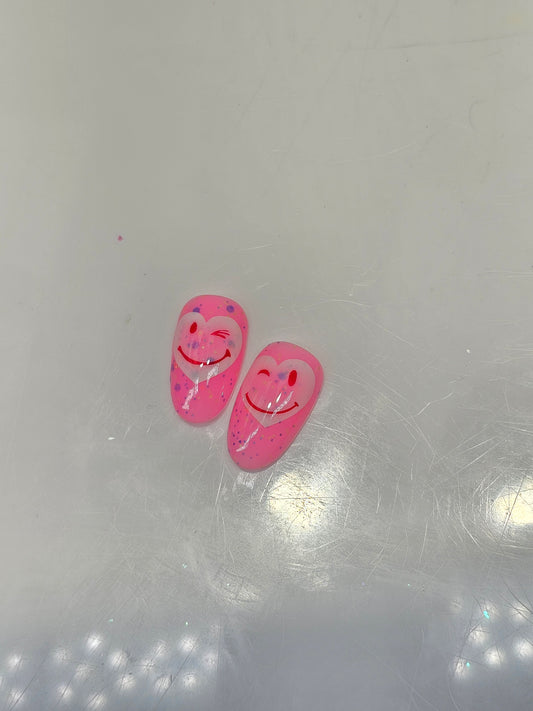 Happy, Sad, Smirk & Winking Hearts