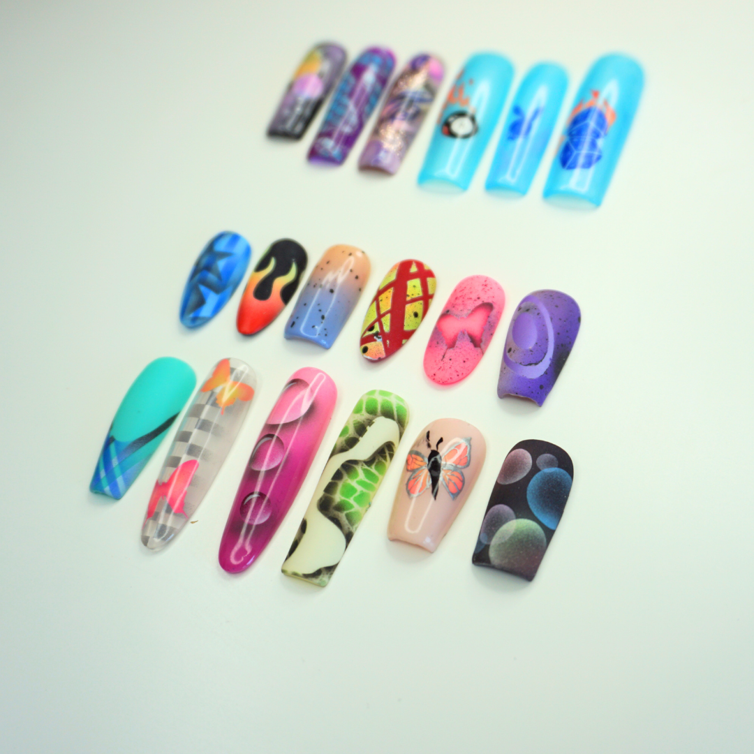 Beginner Airbrush Course Stencil Pack Glam Goodies