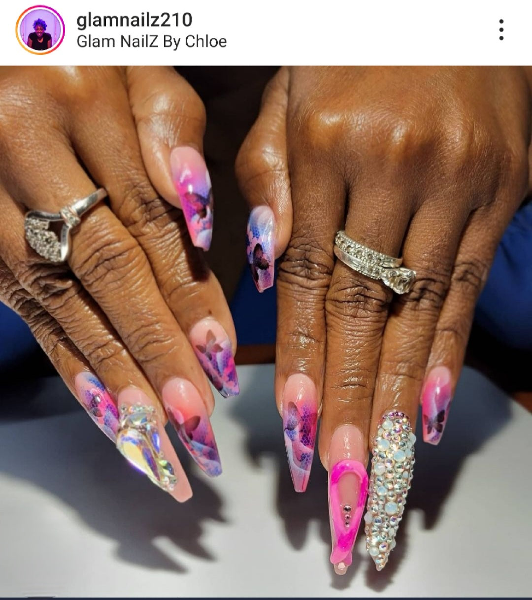 Butterflies 4 Airbrush nail art stencils – Glam Goodies