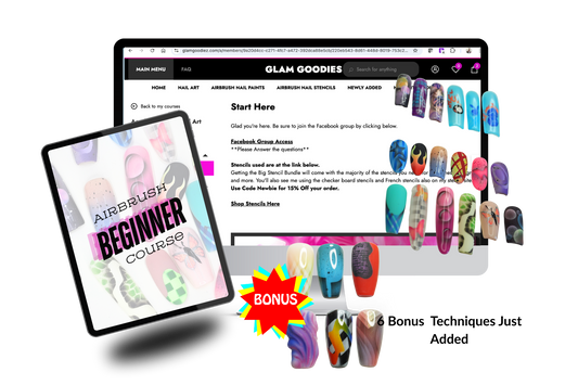 Acrylic Airbrush Nail Art Beginner Course Glam Goodies