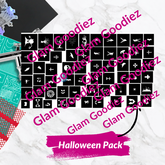Halloween Nail Art Stencil SVG | Digital Cut Files for Airbrush & Pat Pat Gel Nails Glam Goodies