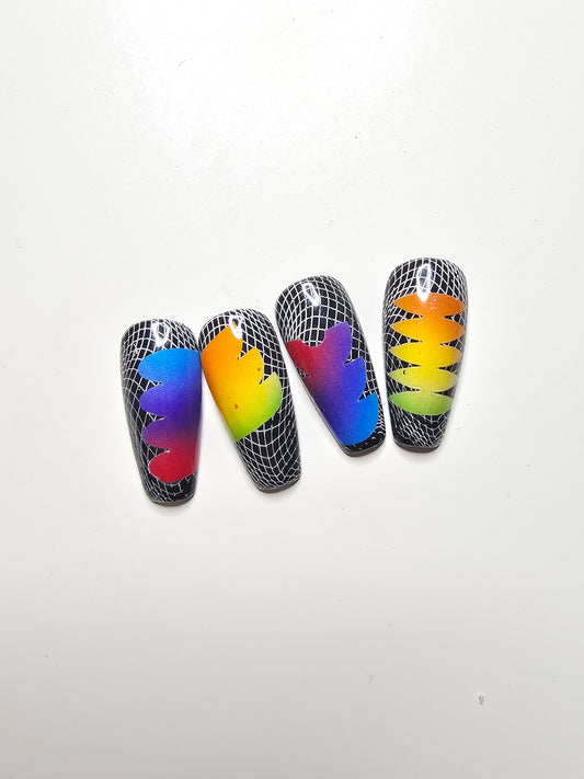 Edgy Abstract Airbrush Shapes Glam Goodies