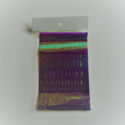 Irridescent Nail Film Shapes Glam Goodies