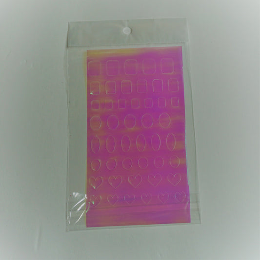 Irridescent Nail Film Shapes Glam Goodies