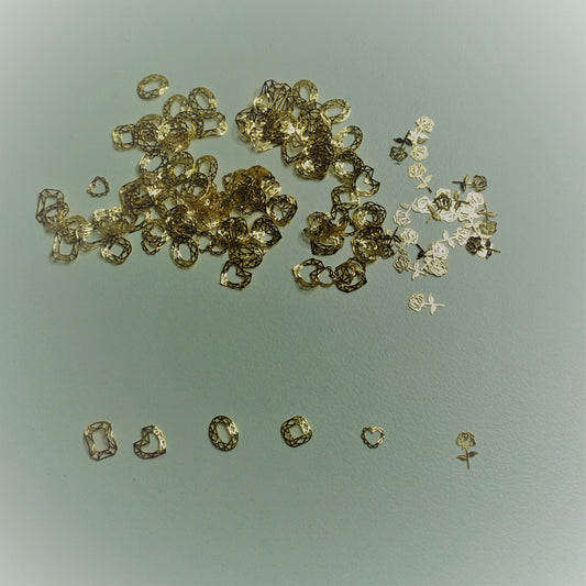 Gold Nail Charms Glam Goodies