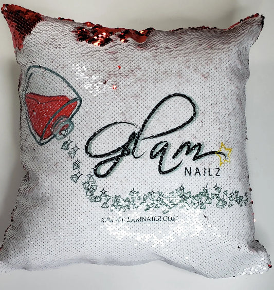 Logo Flip Pillow Case and Pillow Insert Glam Goodies
