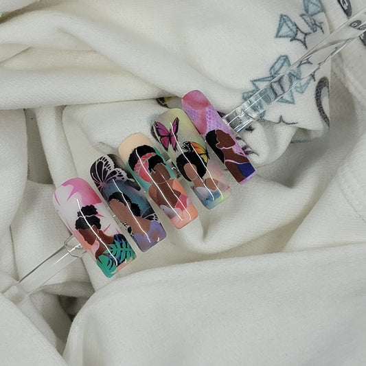 Ladies Layering Airbrush Stencil Glam Goodies