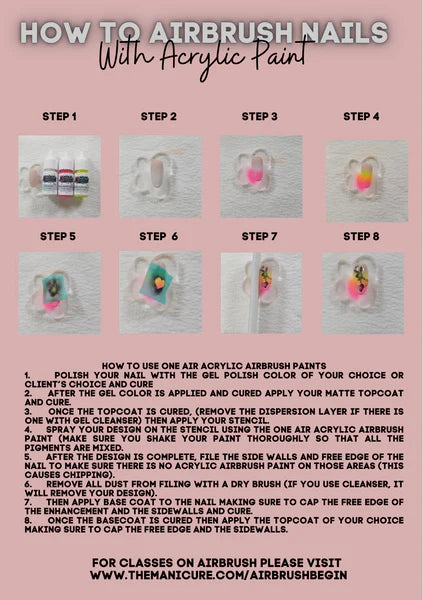 complete guide how to airbrush nails