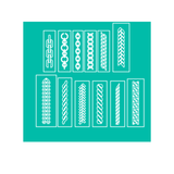 Airbrush Nail Art Chain Stencil Pack – 24 Small & Large Reusable Chain Stencils Glam Goodies