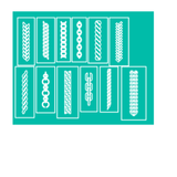 Airbrush Nail Art Chain Stencil Pack – 24 Small & Large Reusable Chain Stencils Glam Goodies