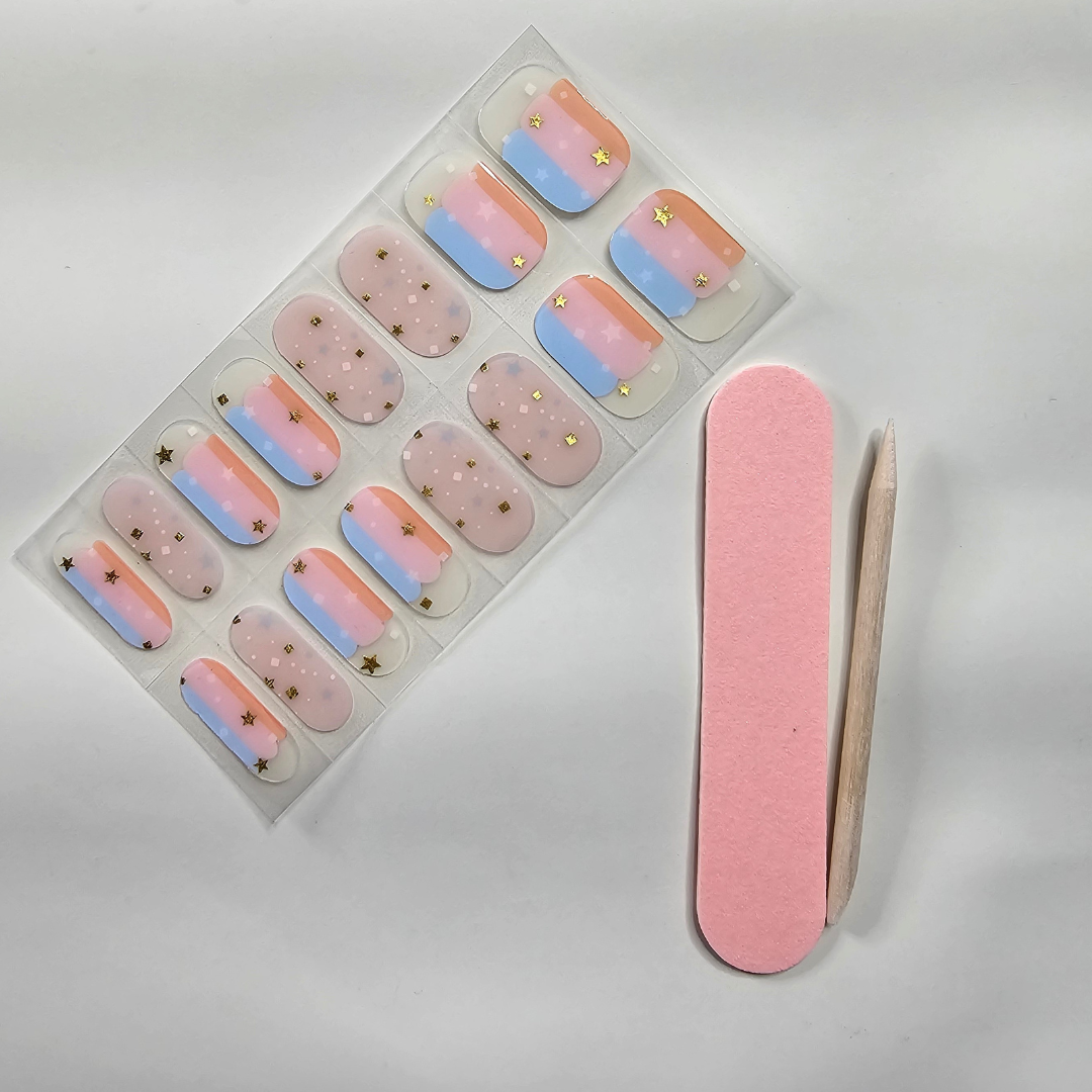 Semi Cured Gel Manicure Strips Glam Goodies