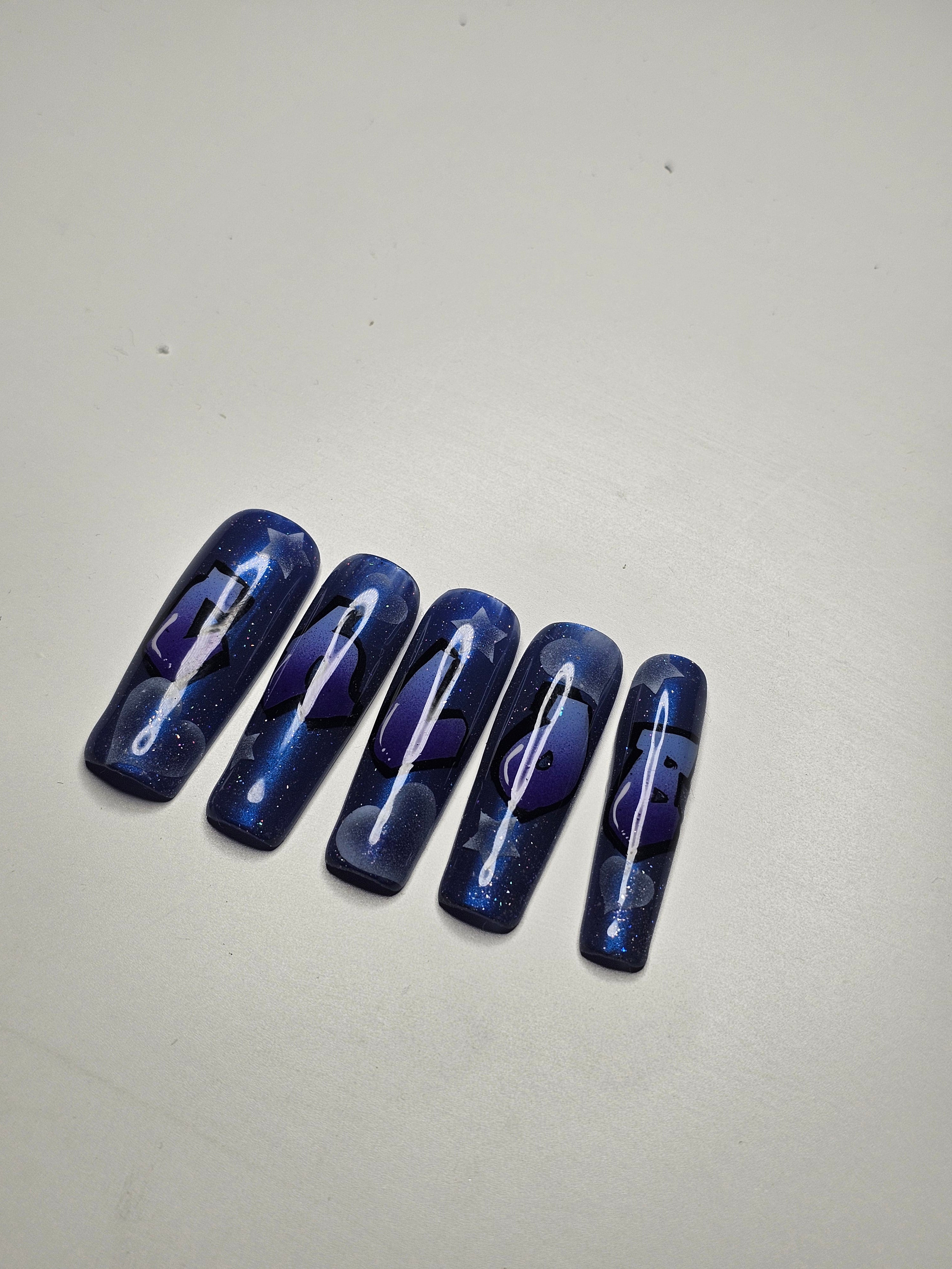 Airbrush Lettering Nail Art Course & 2 Letter Groups Glam Goodies