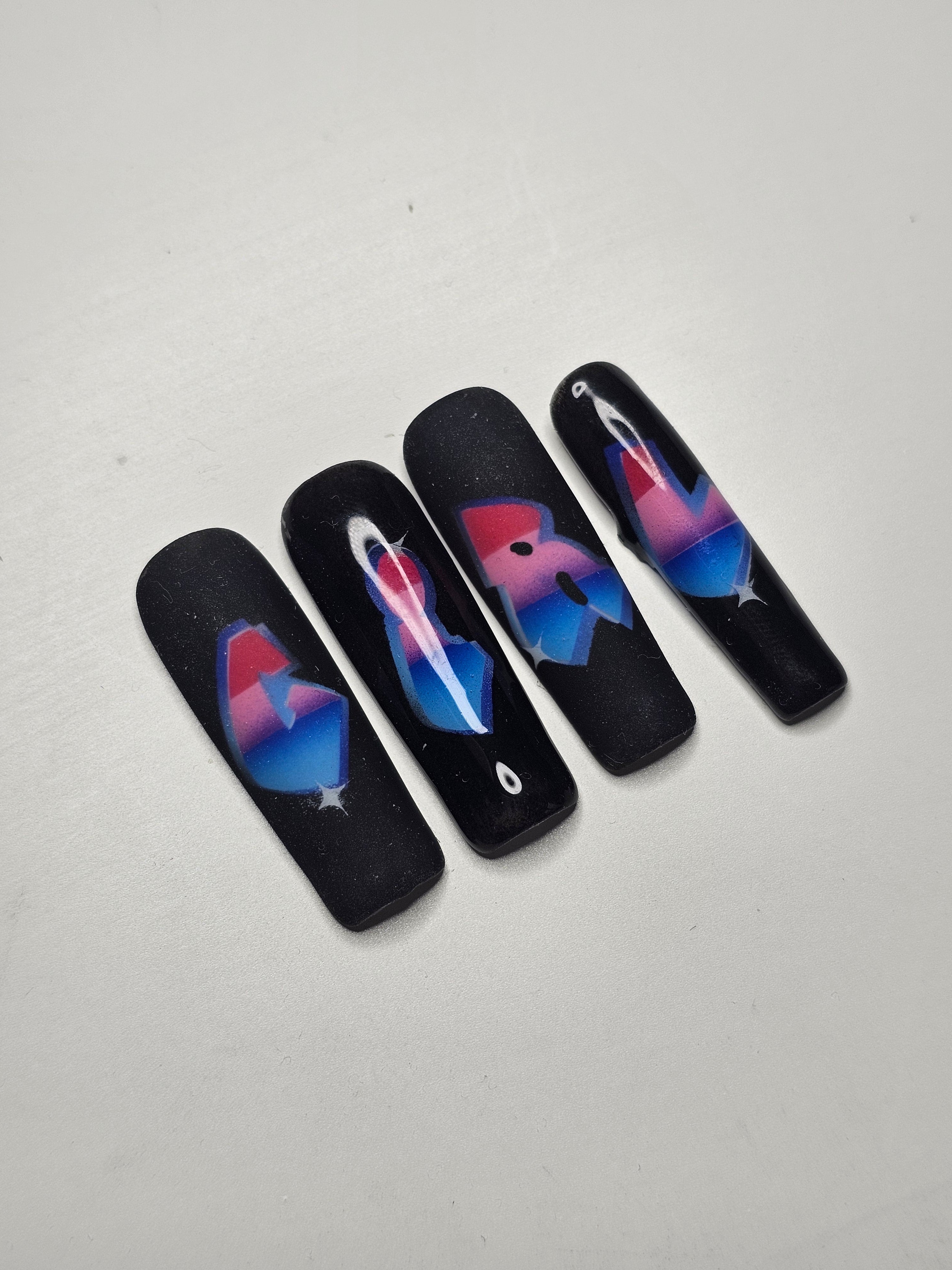 Airbrush Lettering Nail Art Course & 2 Letter Groups Glam Goodies