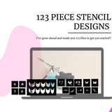 Create Your Own Airbrush Nail Art Stencils Glam Goodies