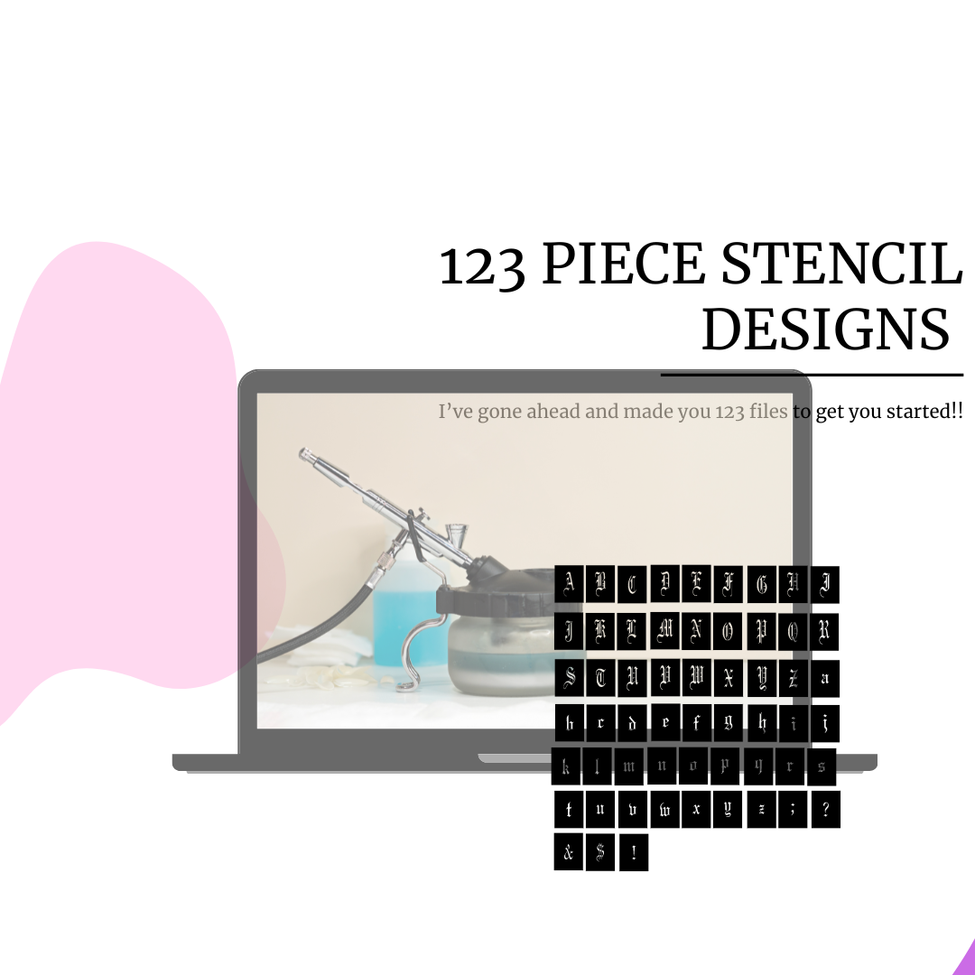 Create Your Own Airbrush Nail Art Stencils Glam Goodies