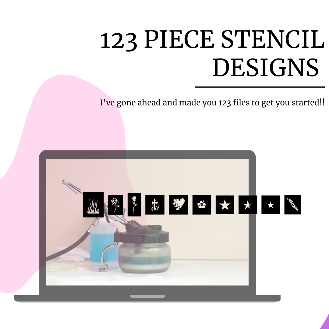 Create Your Own Airbrush Nail Art Stencils Glam Goodies
