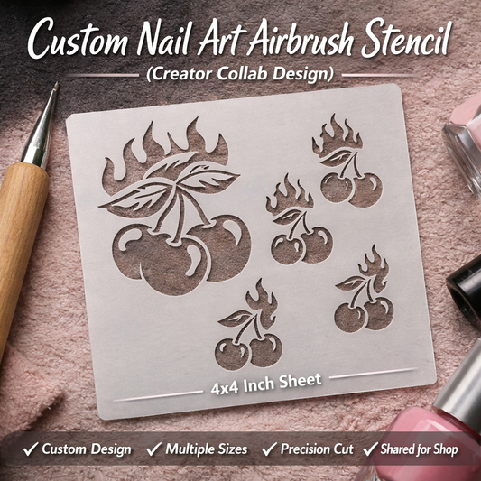 Custom Nail Art Airbrush Stencil – Creator Collab (Shared Design)