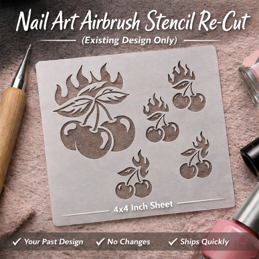 Nail Art Airbrush Stencil Re-Cut – Existing Design