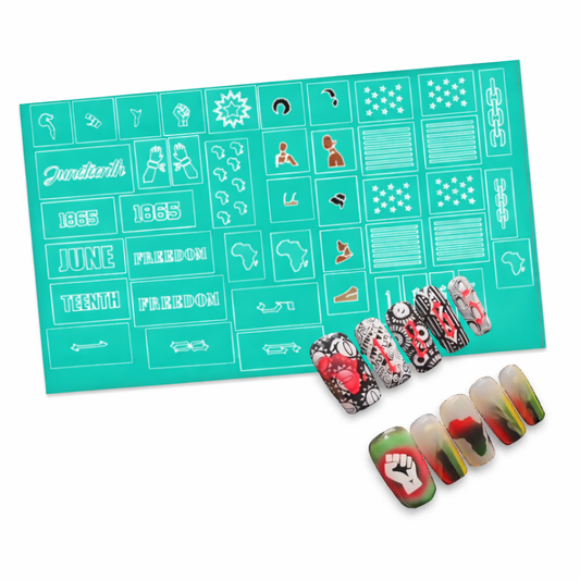 Juneteenth Airbrush Stencil Bundle Glam Goodies