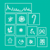 Holiday Stencil Pack Glam Goodies