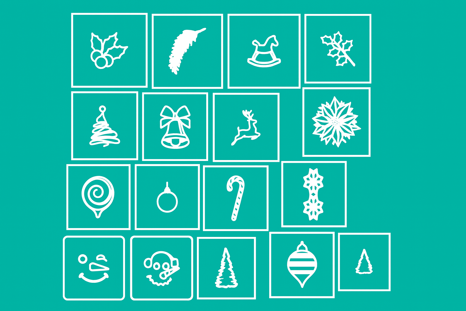 Holiday Stencil Pack Glam Goodies