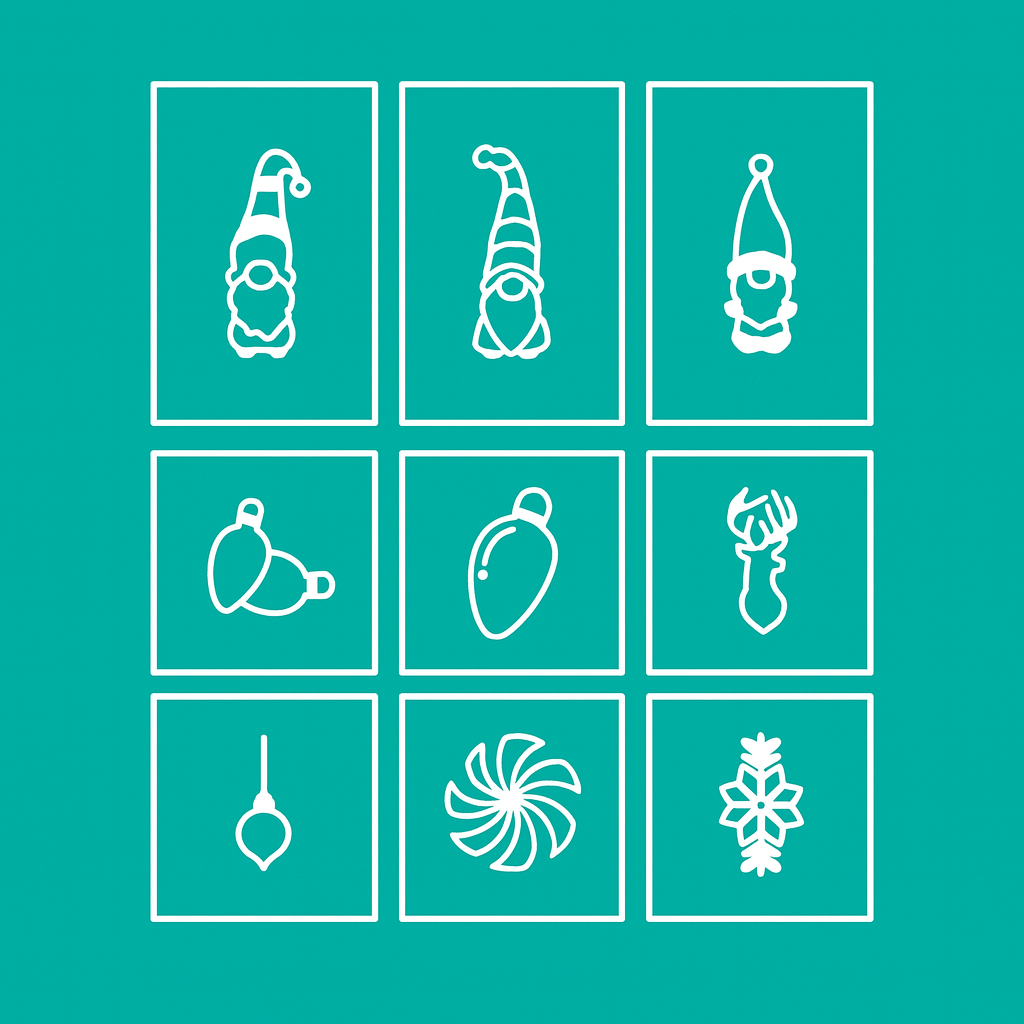 Holiday Stencil Pack Glam Goodies