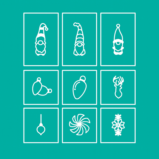 Holiday Stencil Pack Glam Goodies