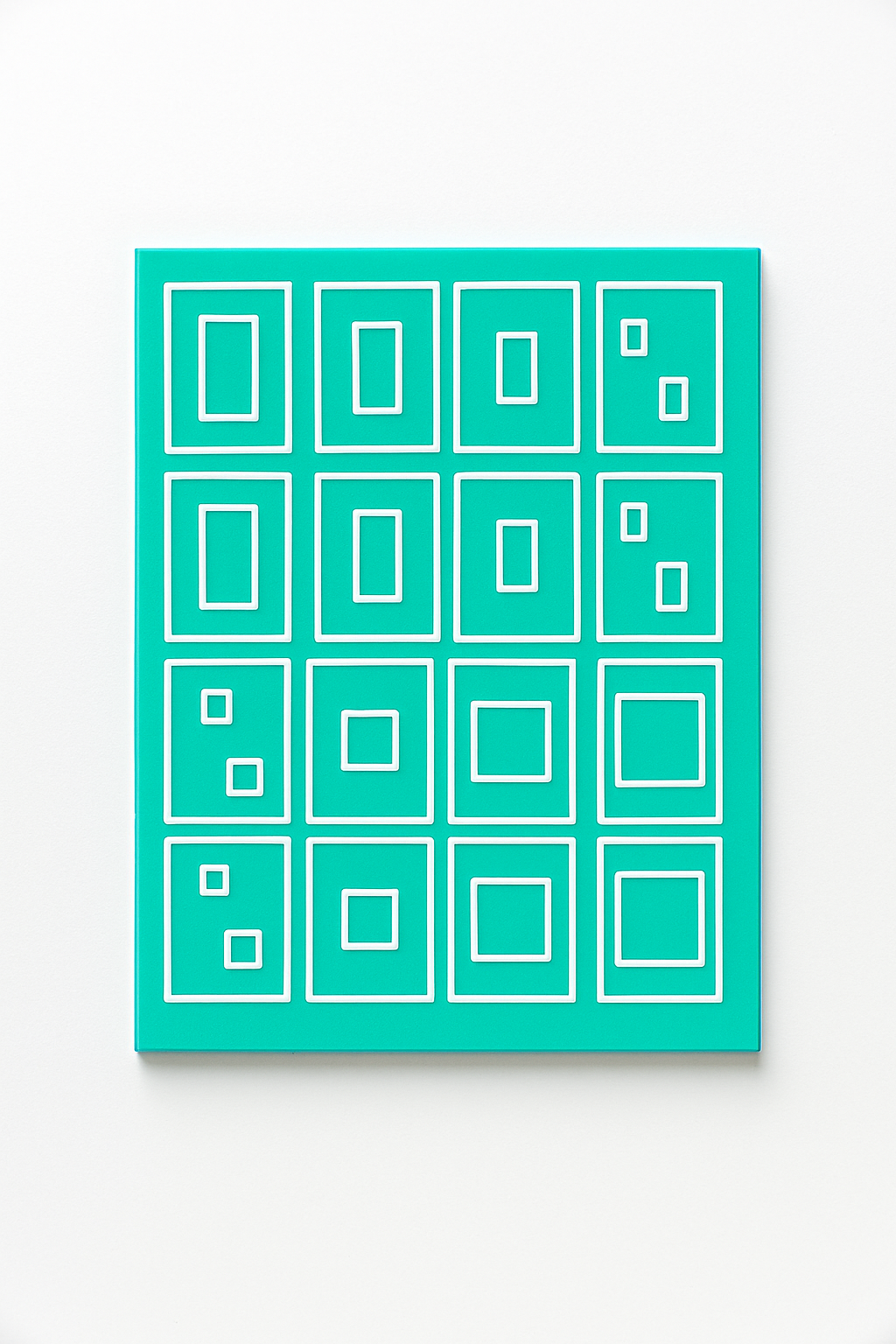 Airbrush Nail Art Stencils – Squares & Rectangles Bundle (Reusable Templates) Glam Goodies