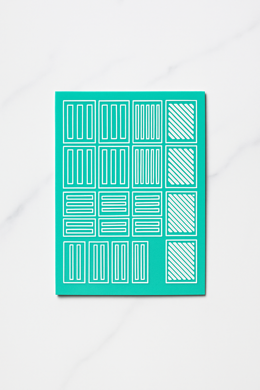 Airbrush Nail Art Stencils – Square Lines Bundle (Reusable Nail Stencil Set) Glam Goodies