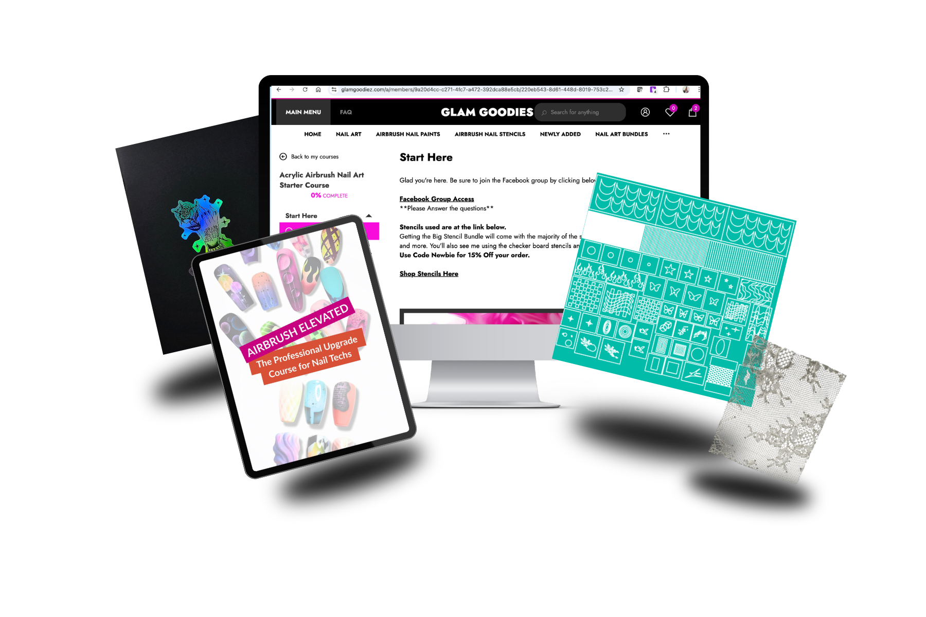 Airbrush Elevated: The Nail Tech Upgrade Course Glam Goodies