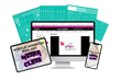 Acrylic Airbrush Paint Nail Art Master Course & 100 Stencils Glam Goodies