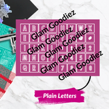 Airbrush Nail Stencil SVG Letter Bundle — 5 Font Styles with Commercial License | Cricut & Silhouette Compatible Glam Goodies