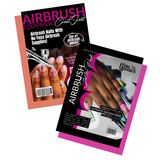 Airbrush Nail Art Starter Pack Bundle | Beginner Guide + Equipment Cheat Sheet for Nail Techs Glam Goodies