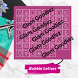 Airbrush Nail Stencil SVG Letter Bundle — 5 Font Styles with Commercial License | Cricut & Silhouette Compatible Glam Goodies
