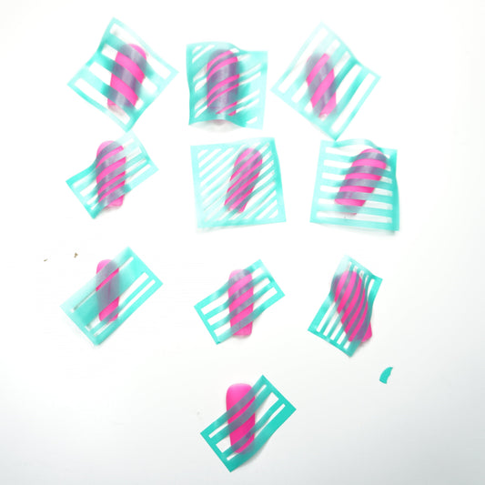 Airbrush Nail Art Stencil Collection – 7 Sheet Bundle (Stars, Hearts, Shapes, Butterflies & More) Glam Goodies