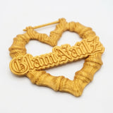Personalized Bamboo Hoop Earrings – Custom Name Text, 3D Printed Lightweight Hoops in Circle, Triangle & Heart Glam Goodies