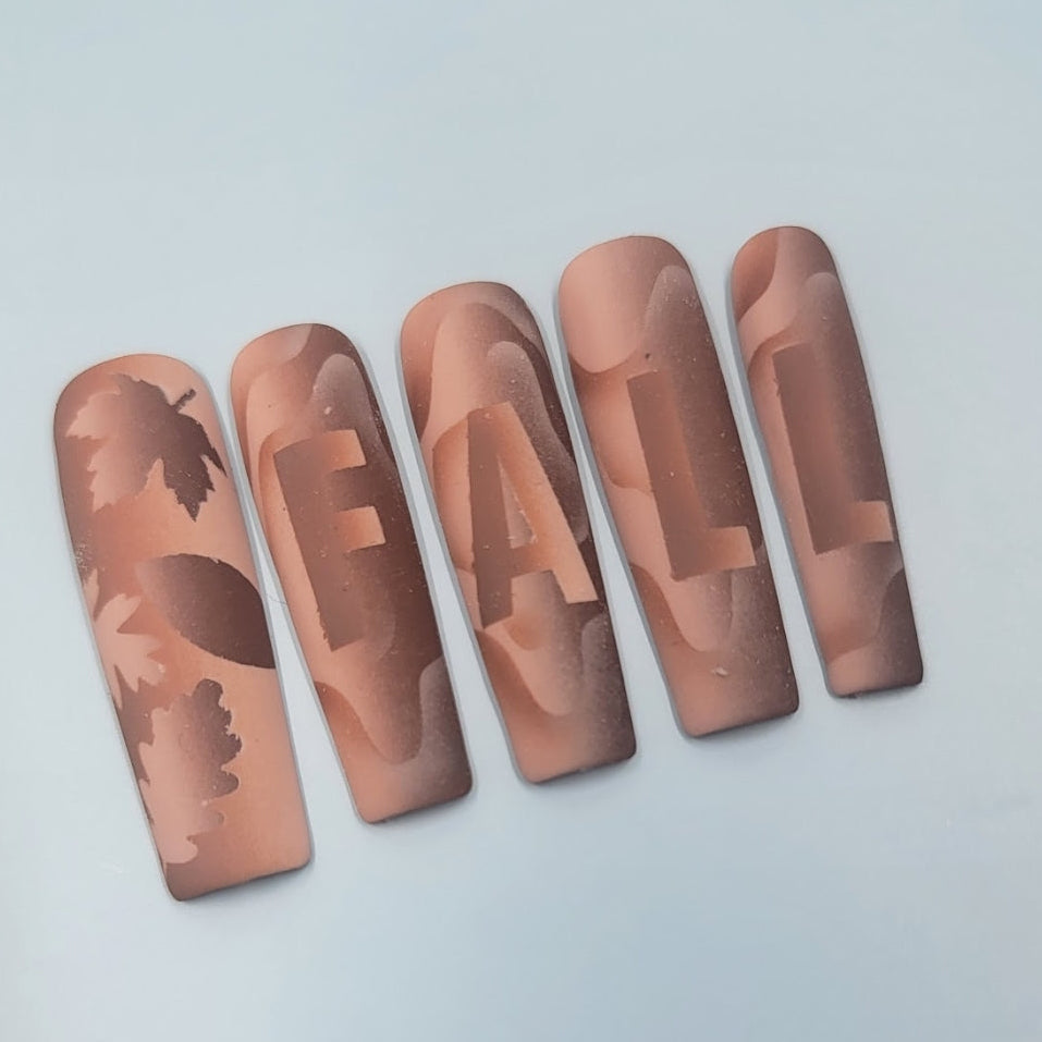 Fall Nail Art Stencils | Autumn Leaf & Seasonal Airbrush Stencils for Nails Glam Goodies