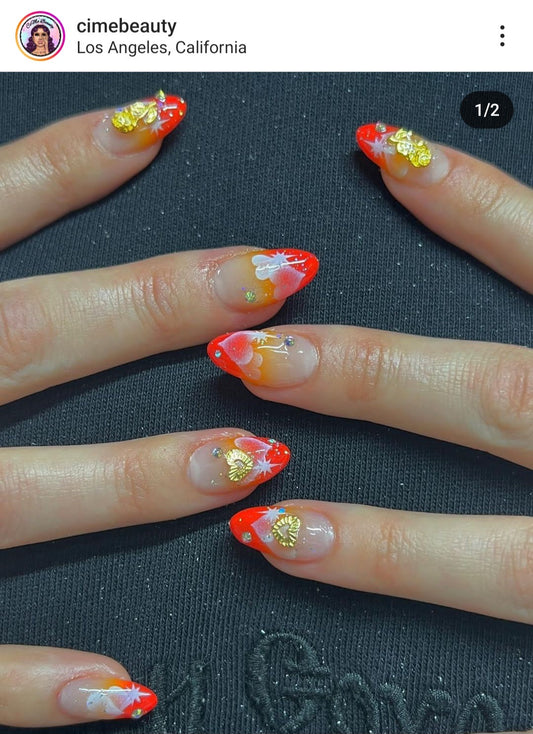 airbrush nail designs stencils｜TikTok Search