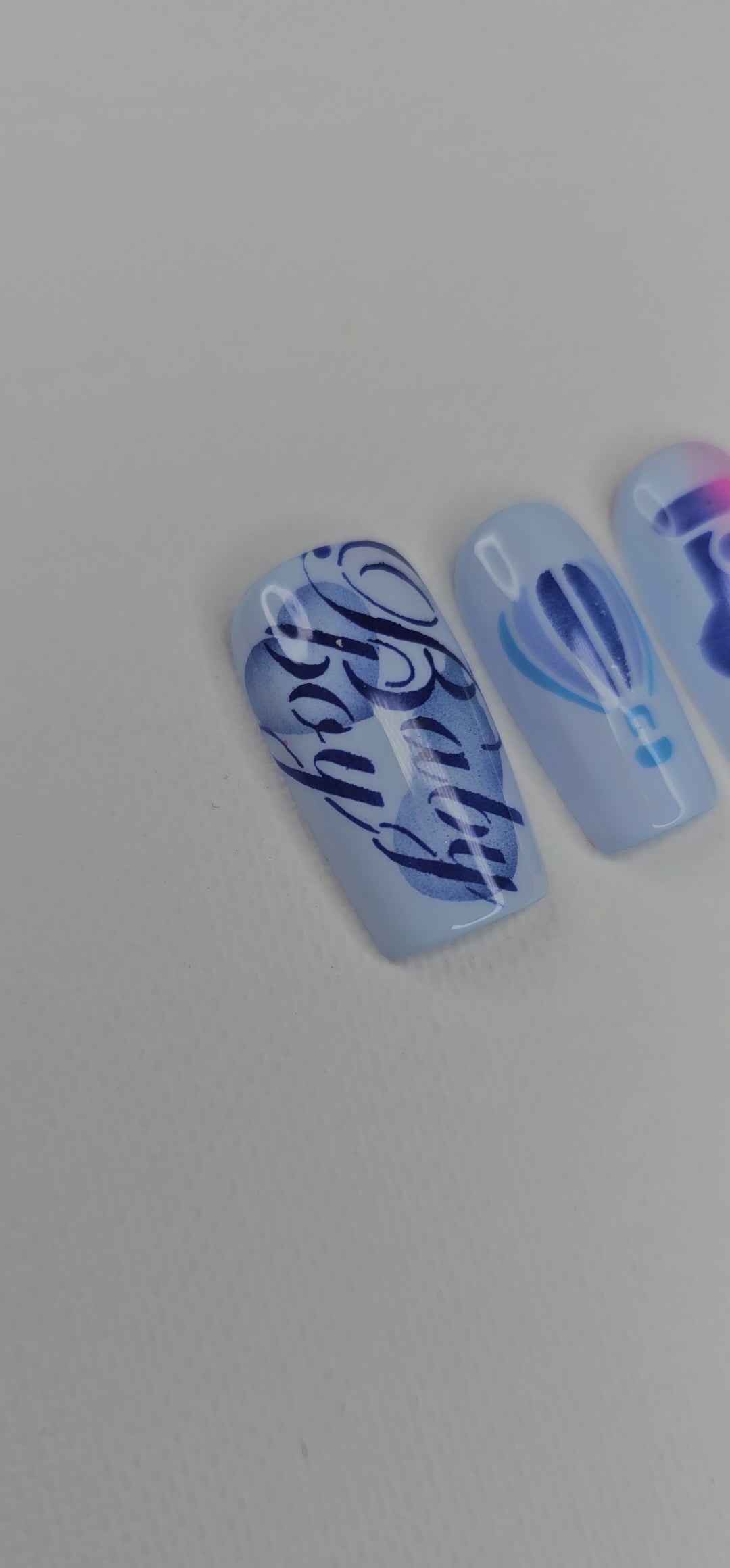 Baby Love Nail Art Stencil Pack – 29 Baby Shower & Gender Reveal Airbrush Nail Stencils