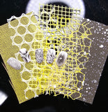 Statement Lace Airbrush Fabric – Bold Layered Texture Overlay Glam Goodies