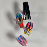 Unique Geometric French Tip Nail Art Stencils - Professional reusable stencil masking (4 Sheets, 40 designs) Glam Goodies