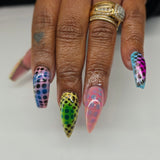 Dot Matrix Luxe – Geometric Color Block Dot Nail Art Stencil Pack Glam Goodies