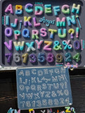 Anyxi 3D Puffy Balloon Alphabet Mold – Y2K Bubble Letters & Numbers Silicone Nail Art Creator Glam Goodies