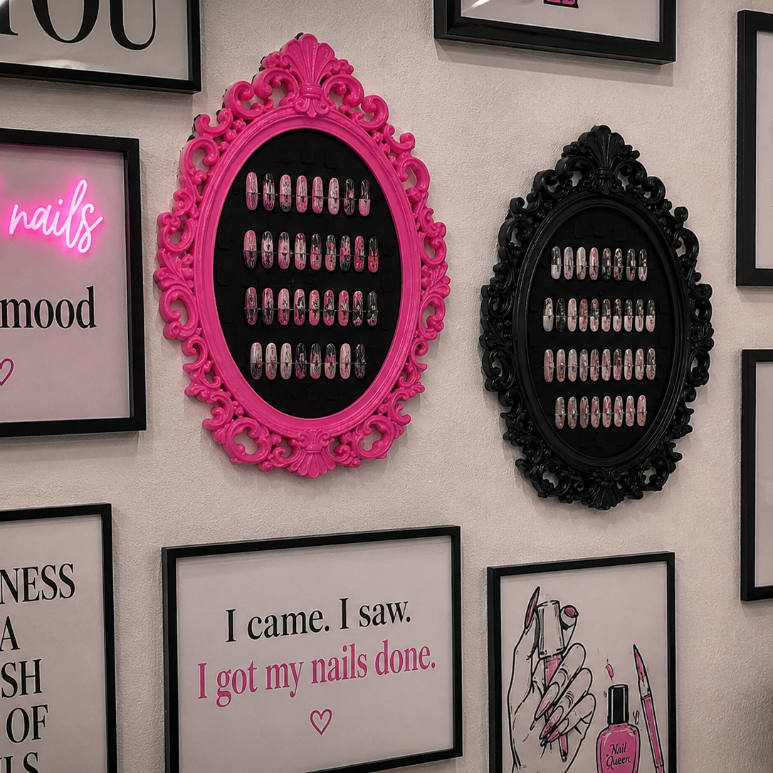 Luxury Scrollwork Nail Art Display Frame
Showcase 37 Nails/Works of Art Glam Goodies