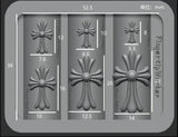 Baroque Fleur-de-Lis Cross Silicone Mold – FingertipWorker 3D Designer Jewelry Charm Creator Glam Goodies