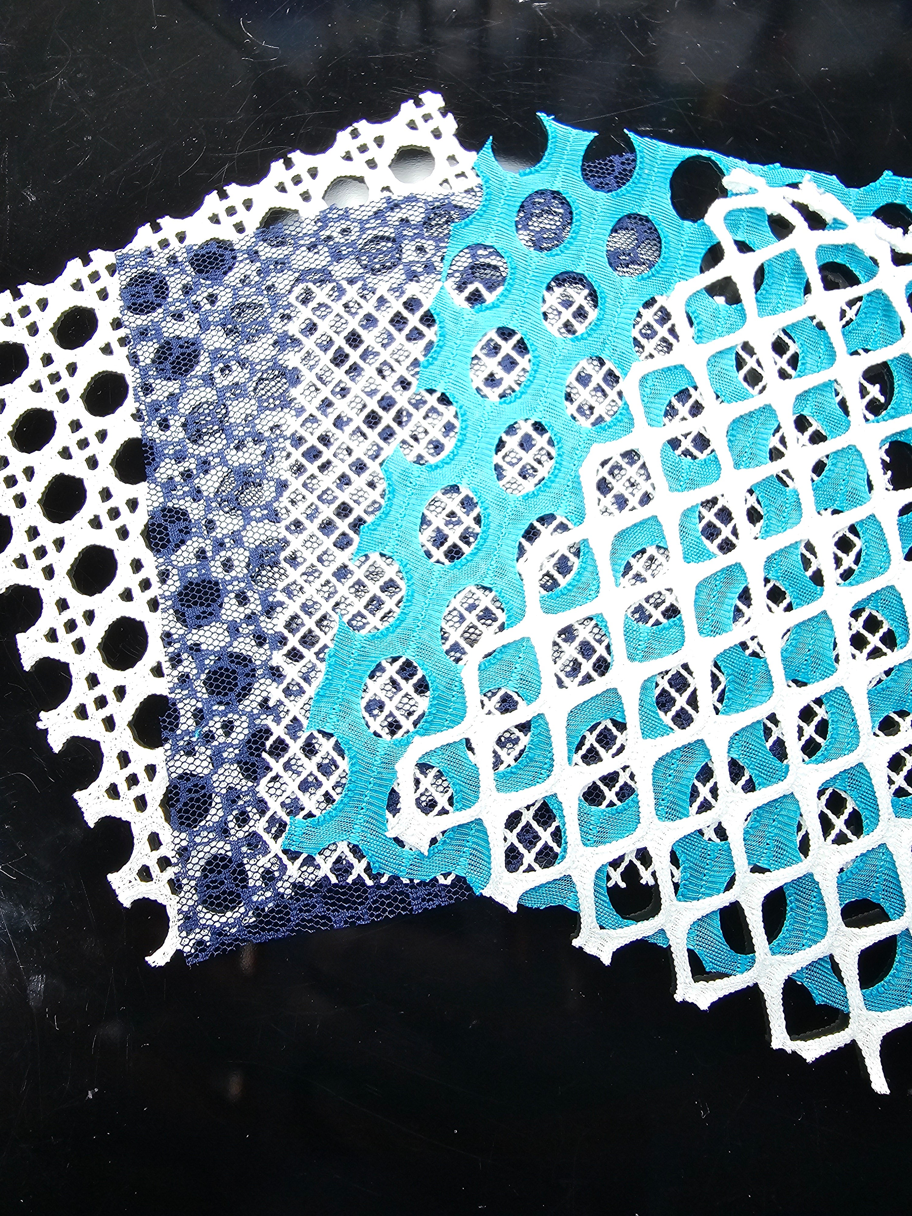 Romantic Lace Airbrush Fabric – Floral Pattern Overlay Glam Goodies