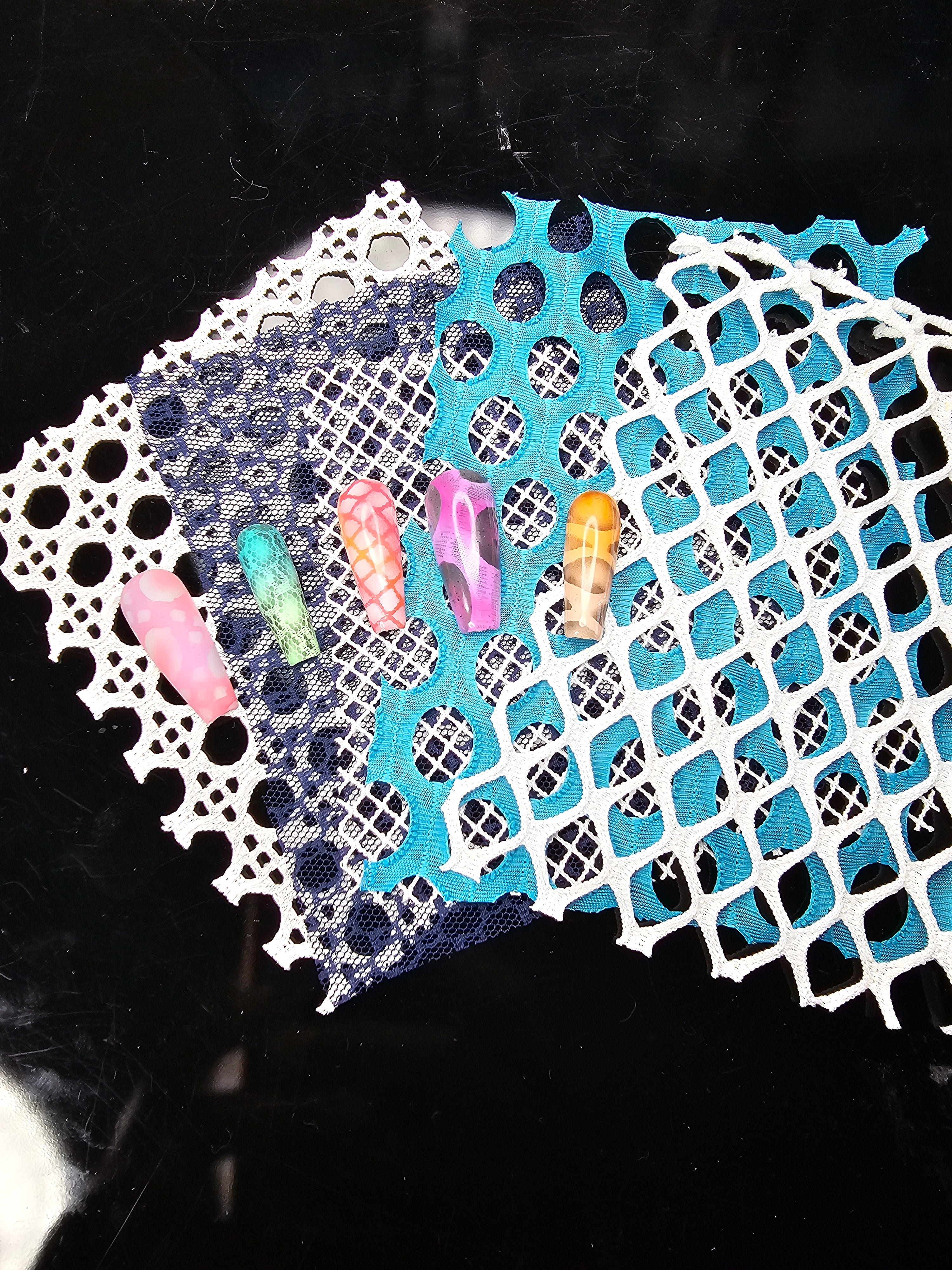 Romantic Lace Airbrush Fabric – Floral Pattern Overlay Glam Goodies